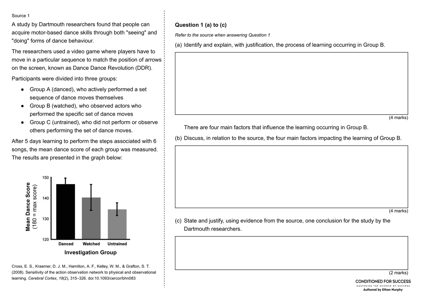 Stage 2 Psychology 2024 Psychology of Learning Test