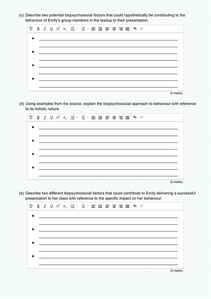 Psychology Exam Revision Guide