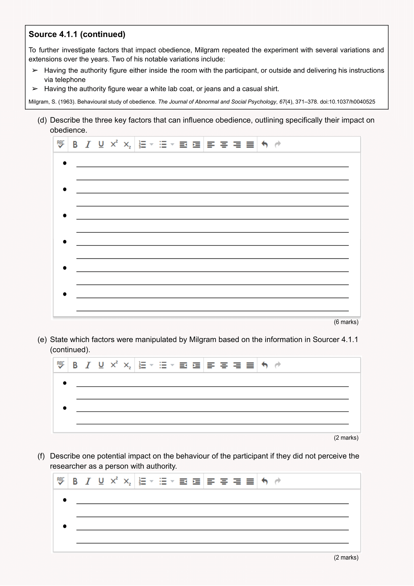 Psychology Exam Revision Guide