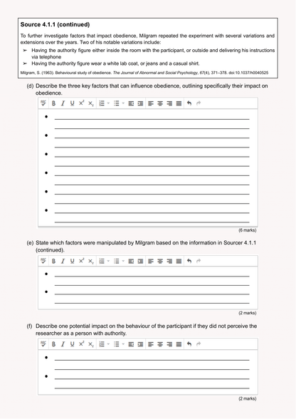 Psychology Exam Revision Guide