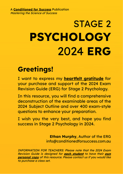 Psychology Exam Revision Guide