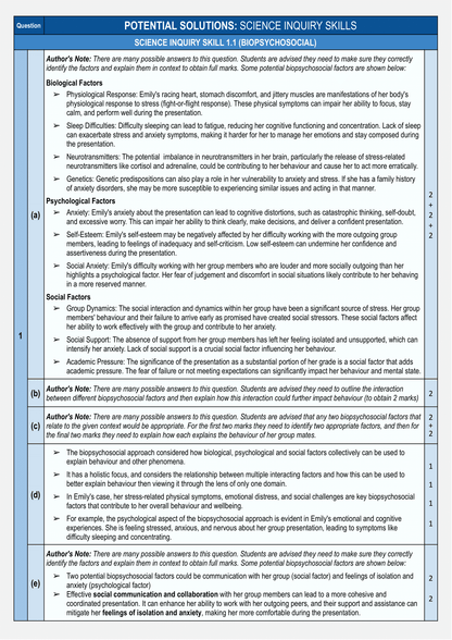 Psychology Exam Revision Guide
