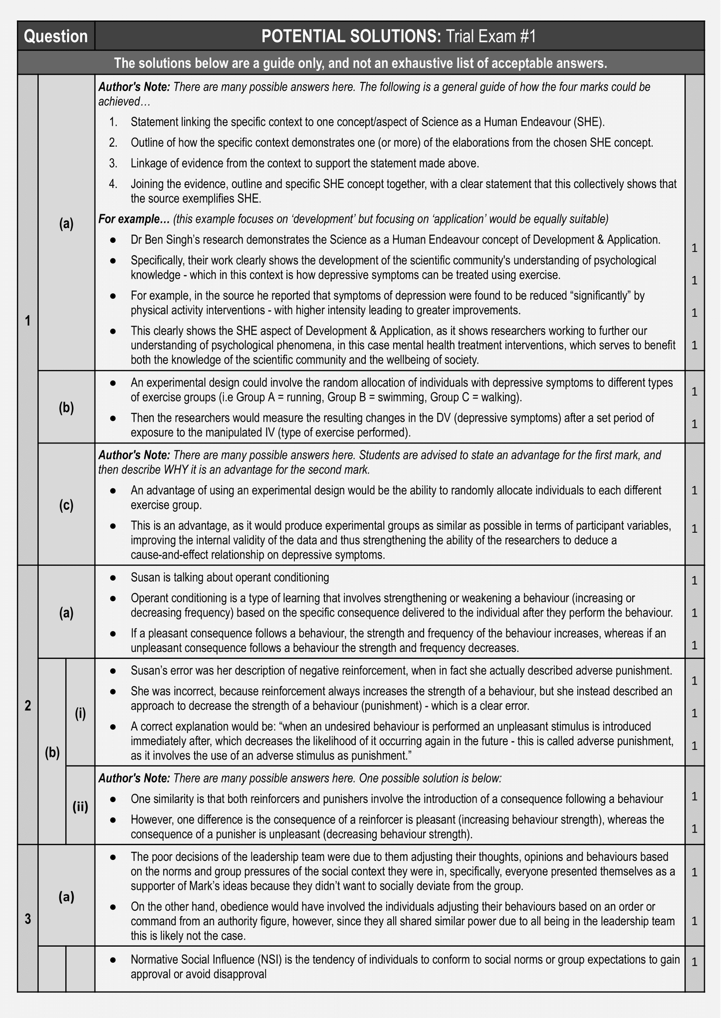 Stage 2 Psychology 2024 Trial Exam