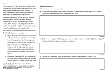 Stage 2 Psychology 2024 Trial Exam